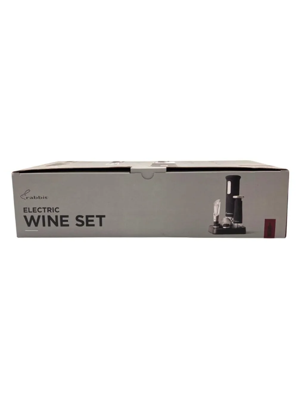 Rabbit Electric Wine Set With Corkscrew Aerator Preserver Foil Cutter Charger